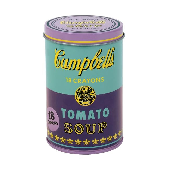 Andy Warhol Purple Soup Can Crayons by Mudpuppy