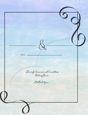 Beach Wedding Guest Book - Simple Decorative Beach Cover by Mantablast