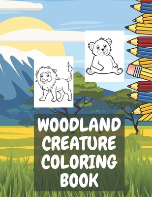 Woodland Creature Coloring Book: Beautiful Forest Animals Wildlife for Stress Relief and Relaxation Woodland Creatures Jungle Coloring Book by Poo, Poo