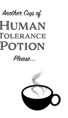 Another Cup of Human Tolerance Potion Please - Small Blank Notebook by Jesso, Aimee