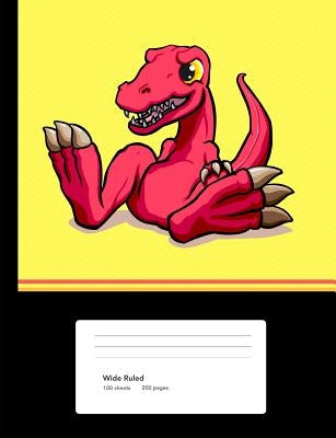 Dinosaur Composition Book: Wide Rule Baby Coelophysis Notebook by Journals4fun