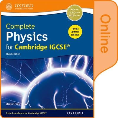 Complete Physics for Cambridge Igcserg Online Student Book (Third Edition) by Pople, Stephen