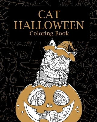 Cat Halloween Coloring Book by Paperland