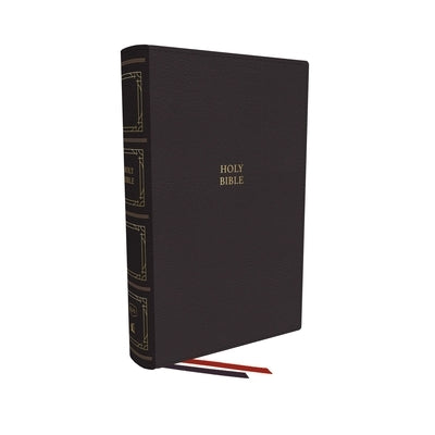 Kjv, Paragraph-Style Large Print Thinline Bible, Genuine Leather, Black, Red Letter, Thumb Indexed, Comfort Print: Holy Bible, King James Version by Thomas Nelson