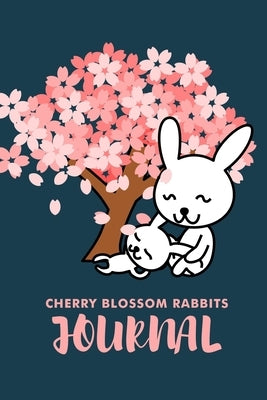 Cherry Blossom Rabbits Journal: College Ruled Journal, Notebook by Press, Cervix