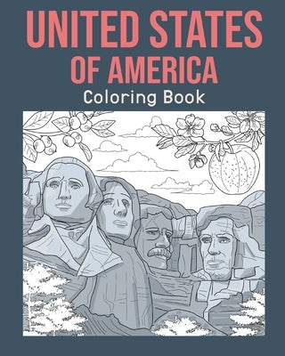 United States Of America Coloring Book by Paperland