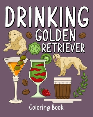 Drinking Golden Retriever by Paperland