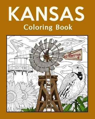 Kansas Coloring Book by Paperland